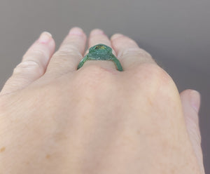 Custom Parti Sapphire Ring – Ethical Trillion-Cut Australian Sapphire in Gold or Silver