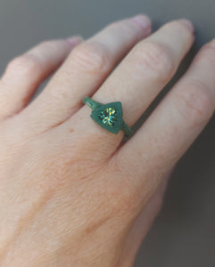 Custom Parti Sapphire Ring – Ethical Trillion-Cut Australian Sapphire in Gold or Silver