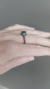 Modern Heirloom – Square Cut Teal Sapphire Ring